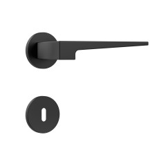Fechadura Classic 40 3200 Roseta Redonda Interna Black Fosco