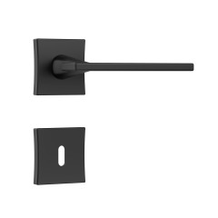 Fechadura Classic 55 3000 Roseta Quadrada Interna Black Fosco