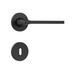 Fechadura Classic 55 3000 Roseta Redonda Interna Black Fosco