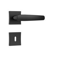 Fechadura Classic 55 3100 Roseta Quadrada Interna Black Fosco