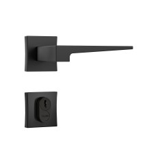 Fechadura Classic 55 3200 Roseta Quadrada Externa Black Fosco