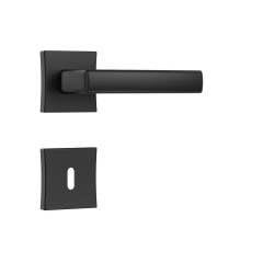 Fechadura Classic 55 3400 Roseta Quadrada Interna Black Fosco