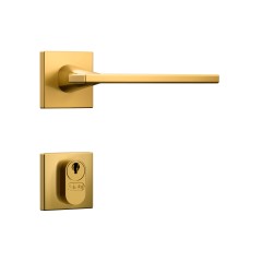 Fechadura Classic 40 3000 Roseta Quadrada Externa Gold