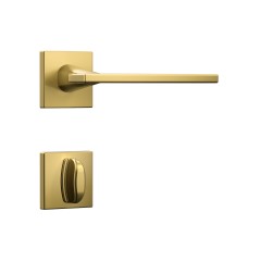 Fechadura Classic 40 3000 Roseta Quadrada Banheiro Gold