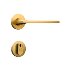 Fechadura Classic 40 3000 Roseta Redonda Externa Gold