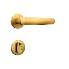 Fechadura Classic 40 3100 Roseta Redonda Externa Gold