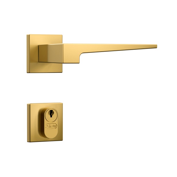 Fechadura Classic 40 3200 Roseta Quadrada Externa Gold
