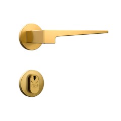 Fechadura Classic 40 3200 Roseta Redonda Externa Gold