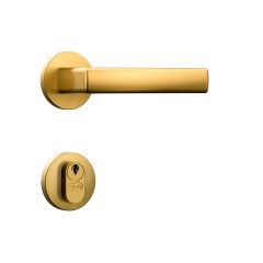 Fechadura Classic 40 3400 Roseta Redonda Externa Gold