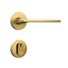 Fechadura Classic 55 3000 Roseta Redonda Externa Gold