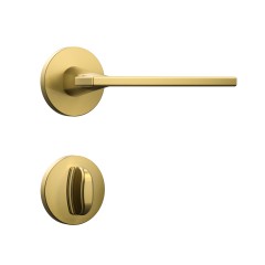 Fechadura Classic 55 3000 Roseta Redonda Banheiro Gold