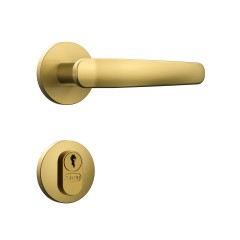 Fechadura Classic 55 3100 Roseta Redonda Externa Gold