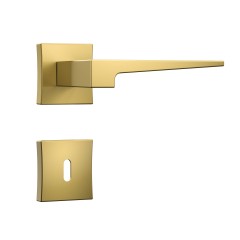 Fechadura Classic 55 3200 Roseta Quadrada Interna Gold