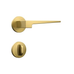 Fechadura Classic 55 3200 Roseta Redonda Banheiro Gold