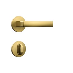 Fechadura Classic 55 3400 Roseta Redonda Banheiro Gold