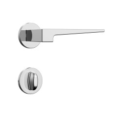 Fechadura Classic 40 3200 Roseta Redonda Banheiro Inox