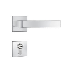 Fechadura Fortinox Ultra 4200 AISI 304 Cilindro HS 100mm Ros. Quadrada Ext. Inox Polido