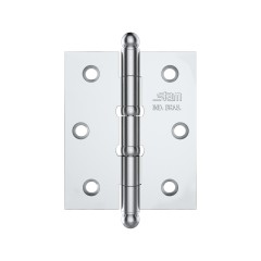 Dobradica 3 X 2 1/2 X 1,7mm Cromado Pino Bola Com 2 Aneis 3 un. Enc.