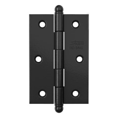 Dobradica 3 1/2 X 2 5/16 X 1,7mm Preto Pino Bola S/ Anel 3 un. Enc.