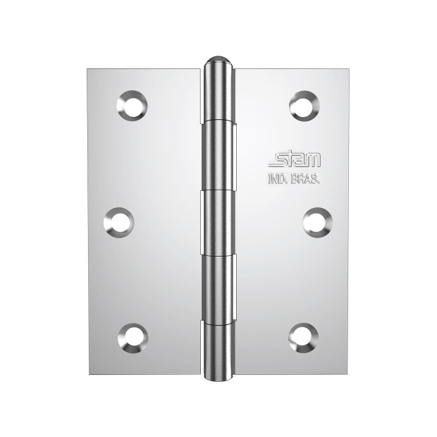Dobradica 3 1/2 X 3 X 1,9mm Galvanizado Pino Reversivel Caixa 12 un.