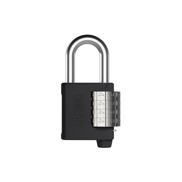Cadeado Zamac com segredo Preto Fosco 40mm Caixa 5 unidades