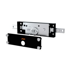Fechadura Porta de Enrolar 200 Tetra Externa Preto Fosco