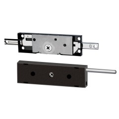Fechadura Kit de Seguranca 200 Porta de Enrolar Com 2 Fechaduras 1200 Tetra Externa Preto Fosco