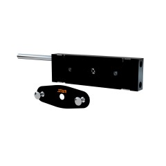 Fechadura Porta de Enrolar 1200 Tetra Externa Preto Fosco