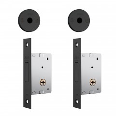 Fechadura 1001 Par Tetra Externa Preto Fosco