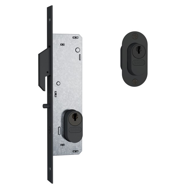 Fechadura 902 Inox AISI 304 Externa Preto Fosco
