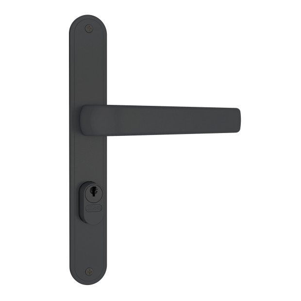 Fechadura 605/17 Inox AISI 304 Externa Preto Fosco