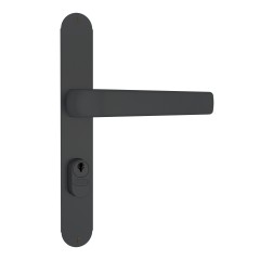 Fechadura 606/17 Inox AISI 304 Externa Preto Fosco