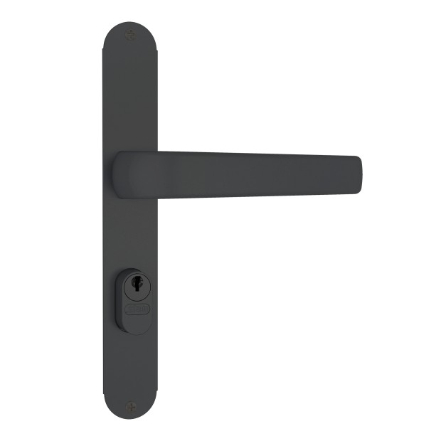 Fechadura 606/17 Inox AISI 304 Externa Preto Fosco