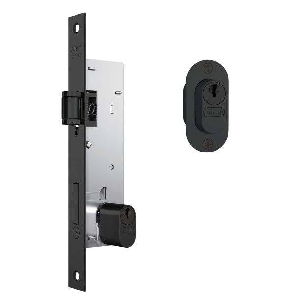 Fechadura 601 Trinco Rolete Externa Preto Fosco