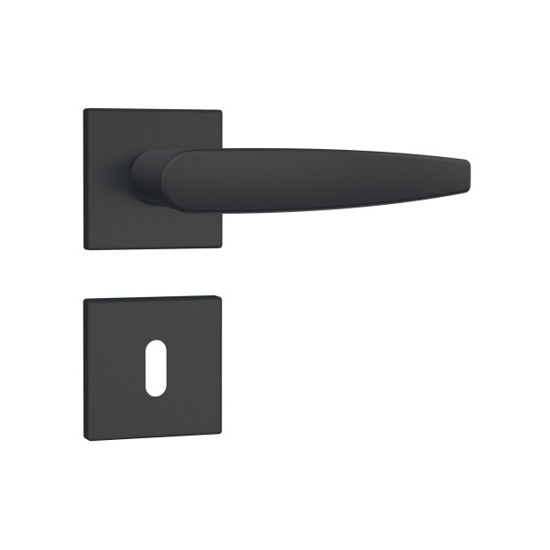 Fechadura 813/33 Roseta Quadrada 1 Interna Preto Fosco