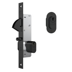 Fechadura 901 Buzios 74mm Externa Preto Fosco