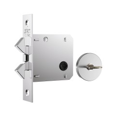 Fechadura 1006s WC Fano Roseta Redonda Inox