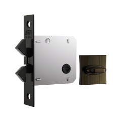 Fechadura 1006s WC Classic Roseta Quadrada Antique