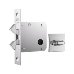 Fechadura 1006s WC Classic Roseta Quadrada Cromado