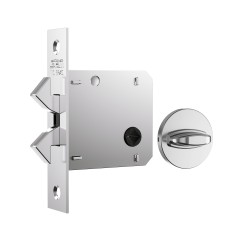 Fechadura 1006s WC Classic Roseta Redonda Inox