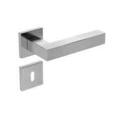 Fechadura ix420 Broca 40 mm Roseta Quadrada 1 Inox Escovado Interna