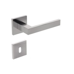 Fechadura ix290 Broca 55 mm Roseta Quadrada 2 Inox Excovado Interna