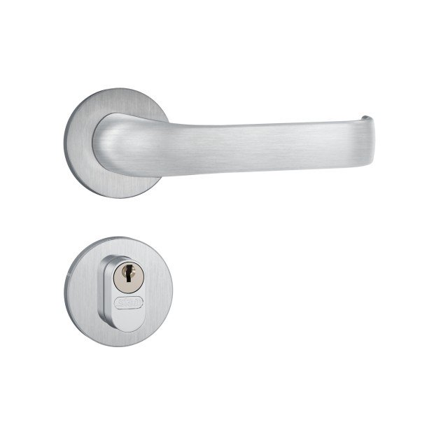 Fechadura 803/37 Roseta Redonda Gorje Externa Inox Escovado