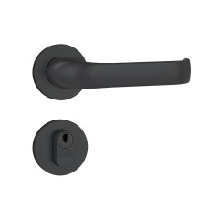 Fechadura 803/37 Roseta Redonda Externa Preto Fosco