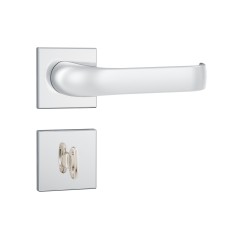 Fechadura 823/37 Roseta Quadrada 1 WC-Banheiro Inox