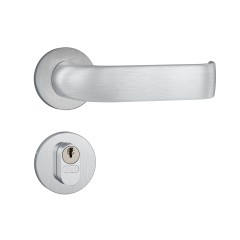 Fechadura 803/39 Roseta Redonda Gorje Externa Inox Escovado