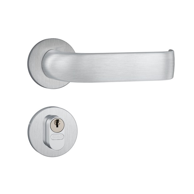 Fechadura 803/39 Roseta Redonda Gorje Externa Inox Escovado