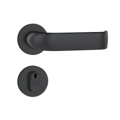 Fechadura 803/39 Roseta Redonda Externa Preto Fosco