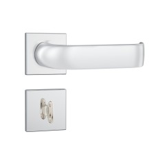 Fechadura 823/39 Roseta Quadrada 1 WC-Banheiro Inox