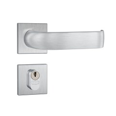 Fechadura 803/39 Roseta Quadrada 1 Gorje Externa Inox Escovado